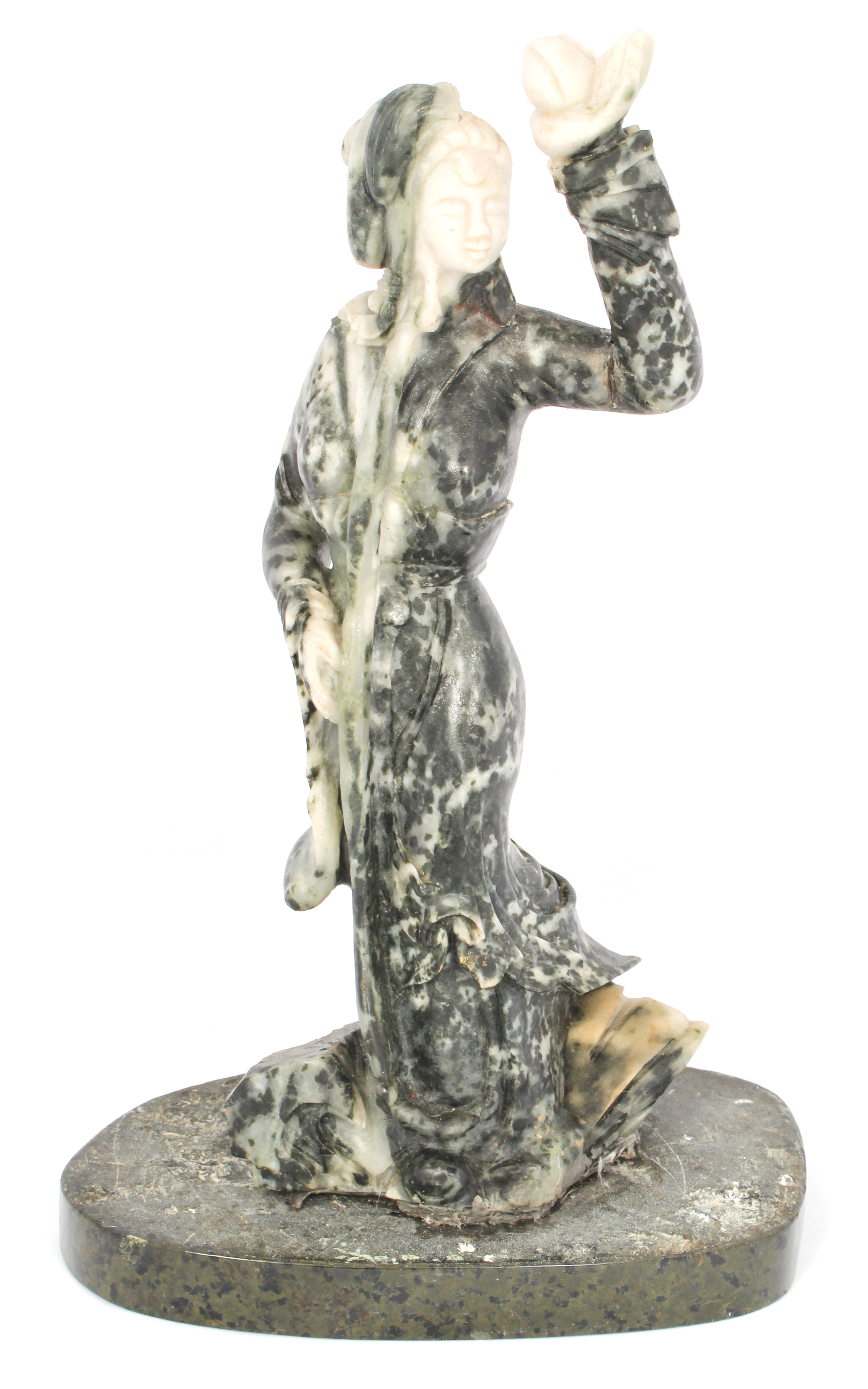 Lot Detail CHINESE CARVED HARDSTONE FEMALE FIGURINE