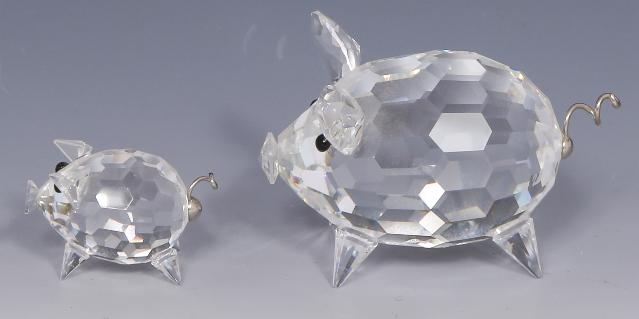 Lot Detail SWAROVSKI SCS CRYSTAL PIG FIGURINES LOT OF 2