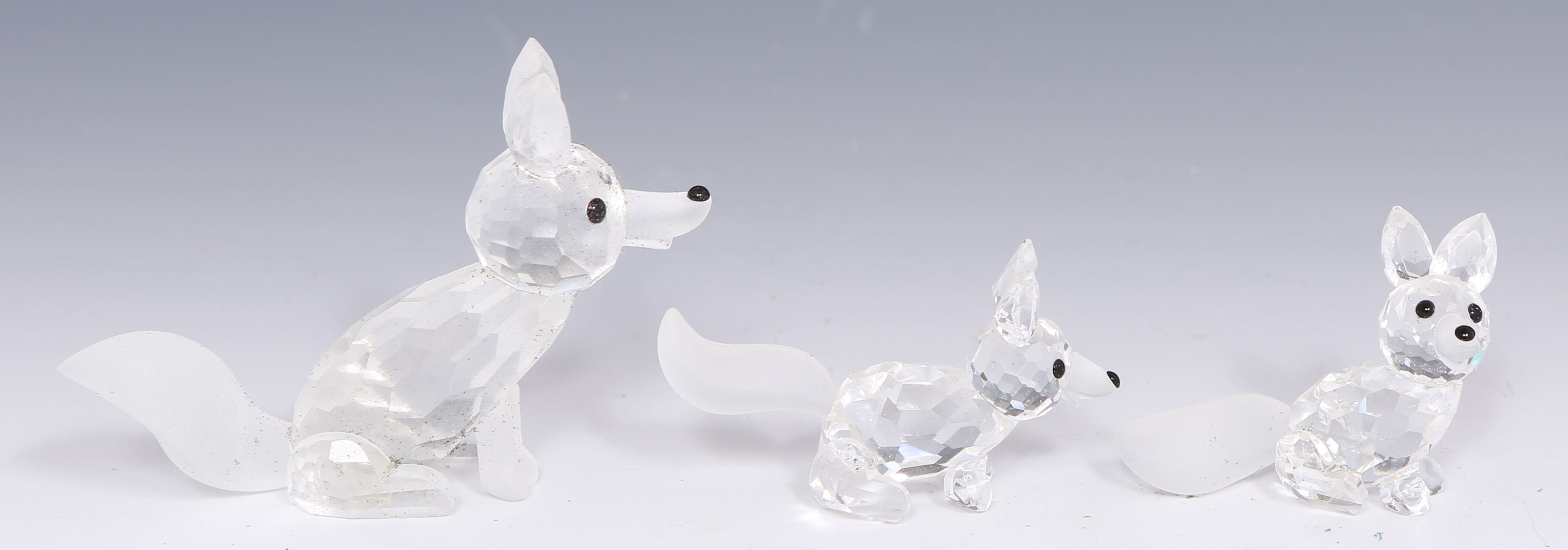 Lot Detail SWAROVSKI SCS CRYSTAL FOX FIGURINES LOT OF 3