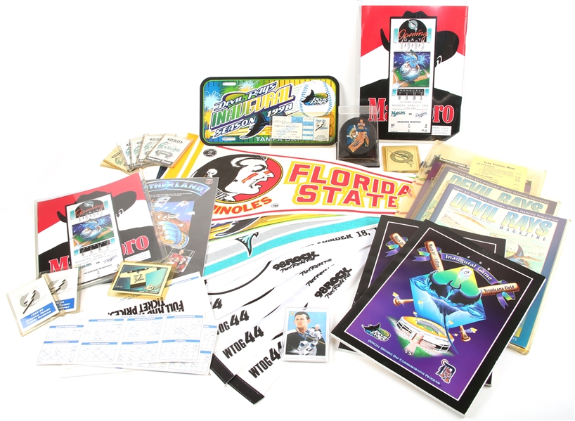 Lot Detail FLORIDA SPORTS INAUGURAL AND OTHER MEMORABILIA LOT