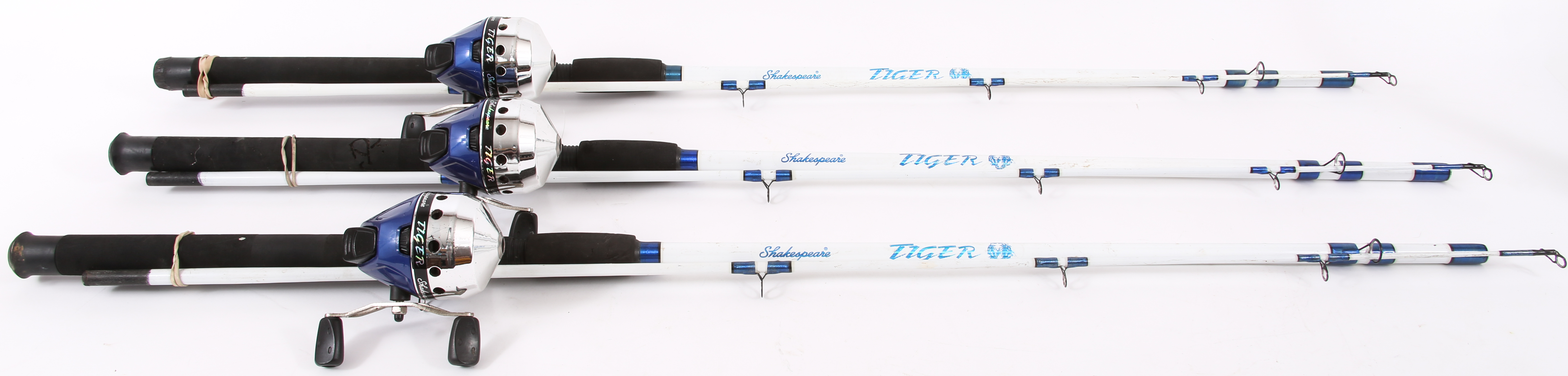 Lot Detail - SHAKESPEARE TIGER FISHING RODS & REELS - LOT OF 3