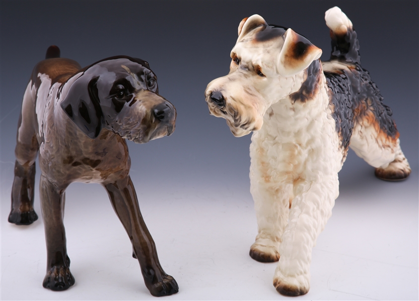 Lot Detail GOEBEL PORCELAIN DOG FIGURINES