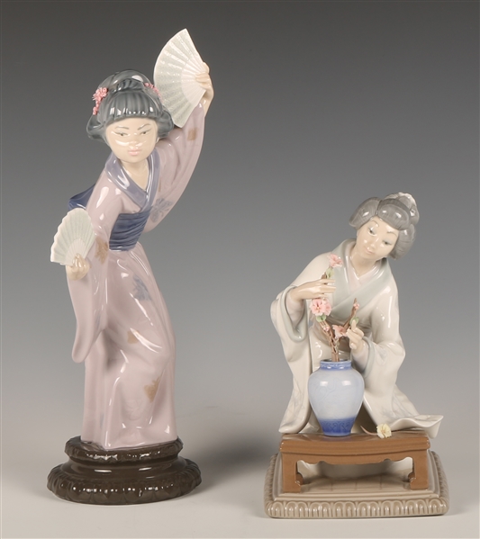 Lot Detail LLADRO PORCELAIN FIGURINES GEISHAS