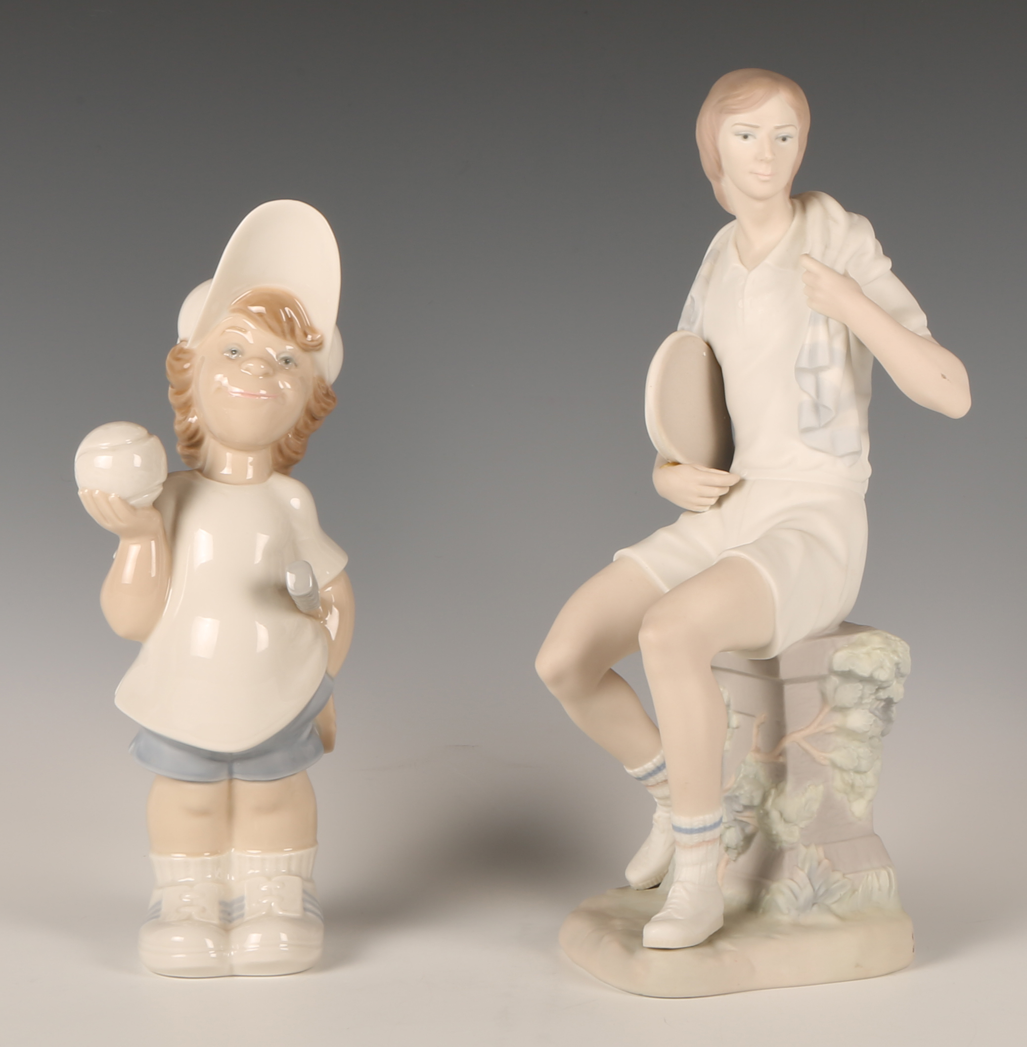 Lot Detail LLADRO PORCELAIN FIGURINES TENNIS PLAYERS