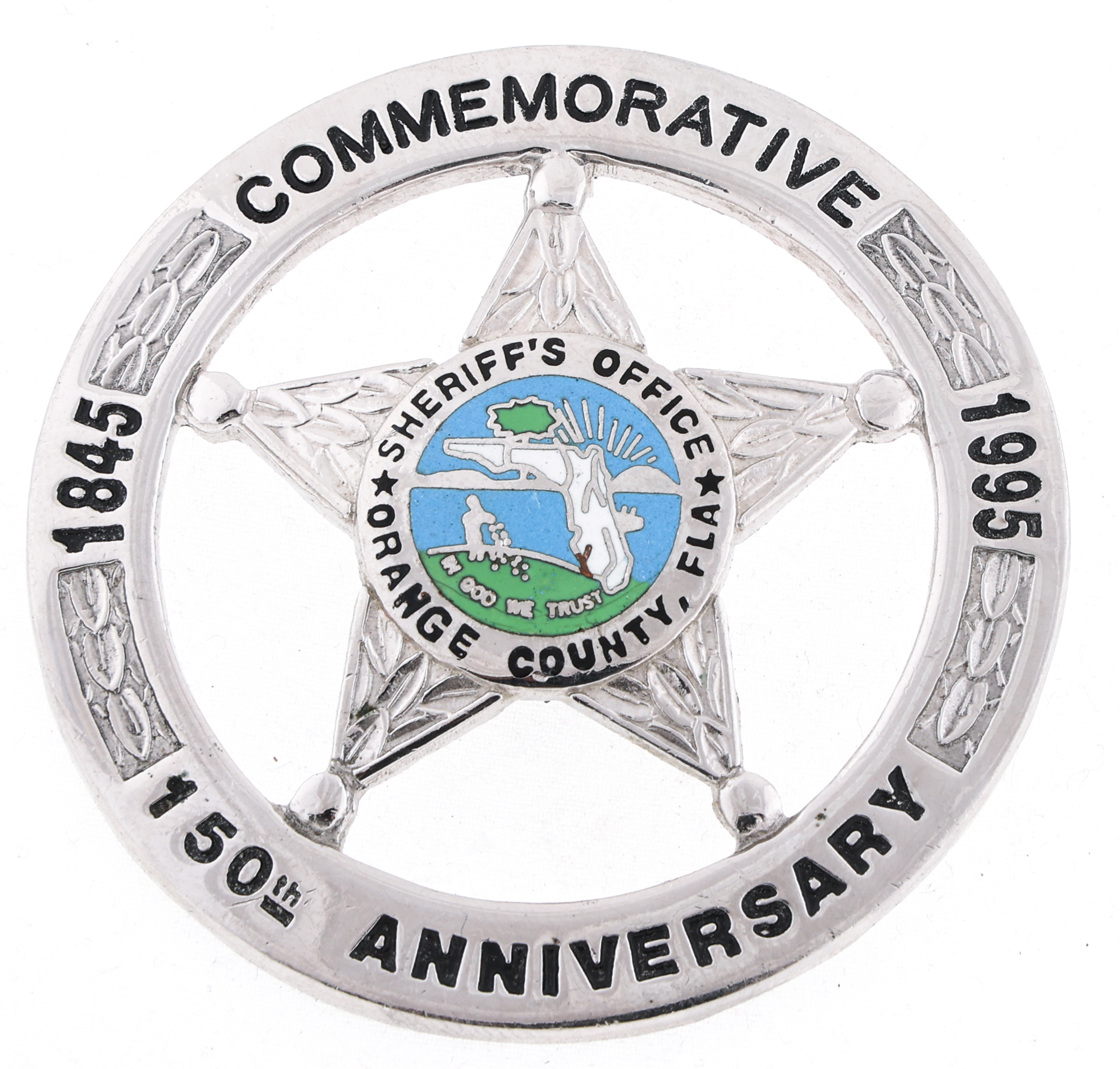 Lot Detail ORANGE COUNTY FL SHERIFF'S OFFICE COMMEMORATIVE BADGE