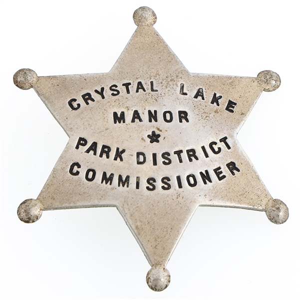Lot Detail CRYSTAL LAKE ILLINOIS PARK DISTRICT COMMISSIONER BADGE
