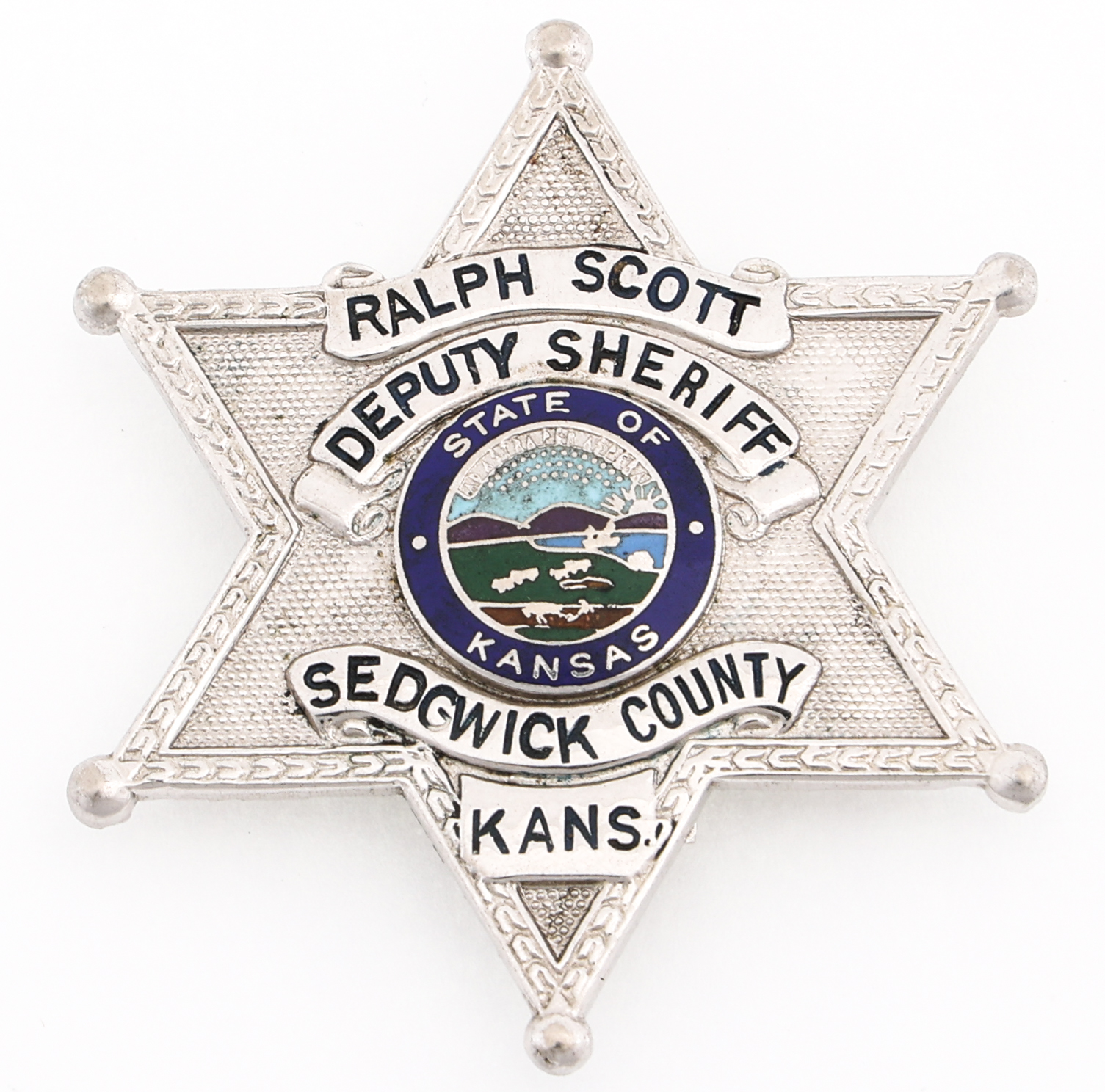 Lot Detail SEDGWICK CO KANSAS DEPUTY SHERIFF BADGE NAMED