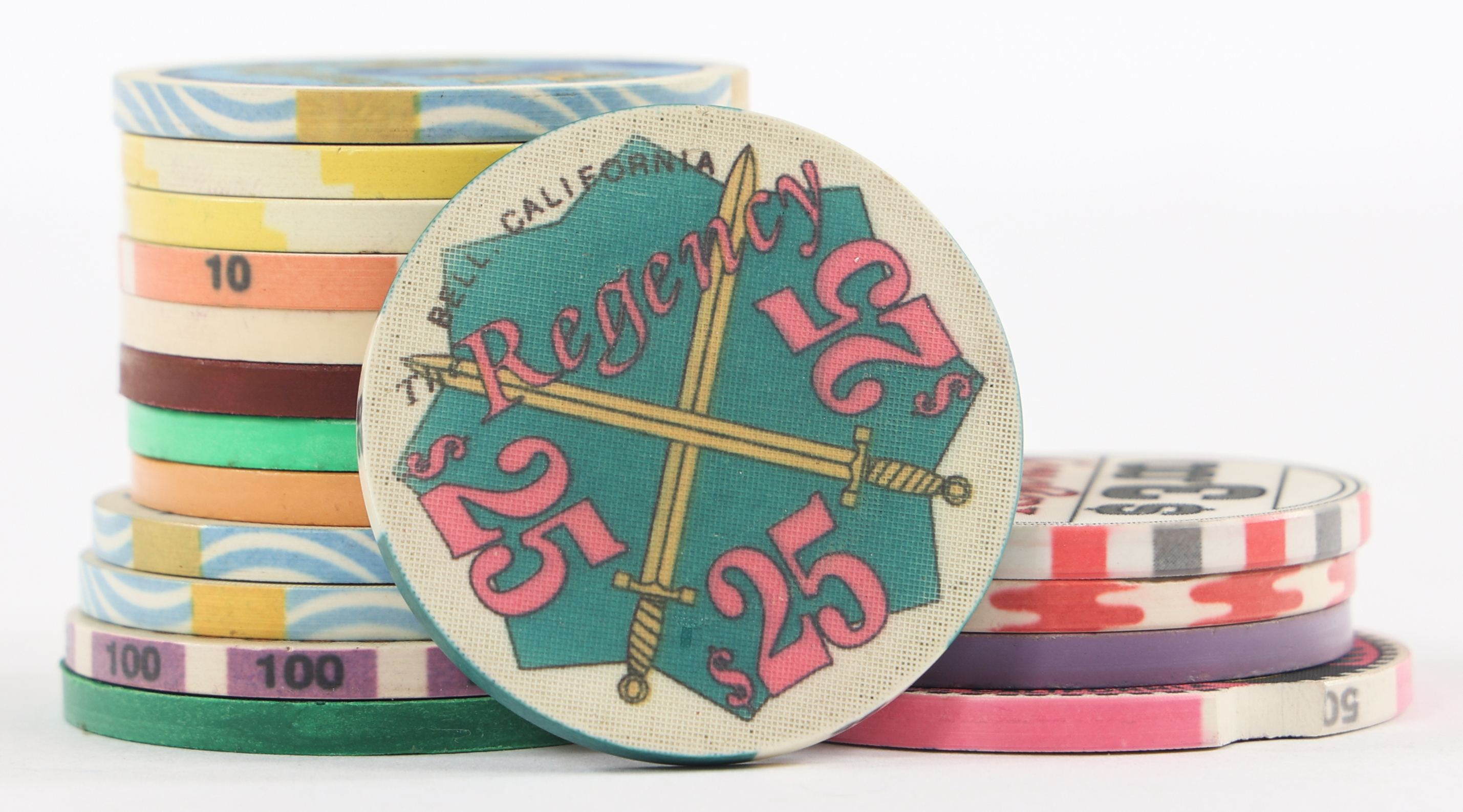 Lot Detail THE REGENCY BELL CALIFORNIA CASINO CHIPS