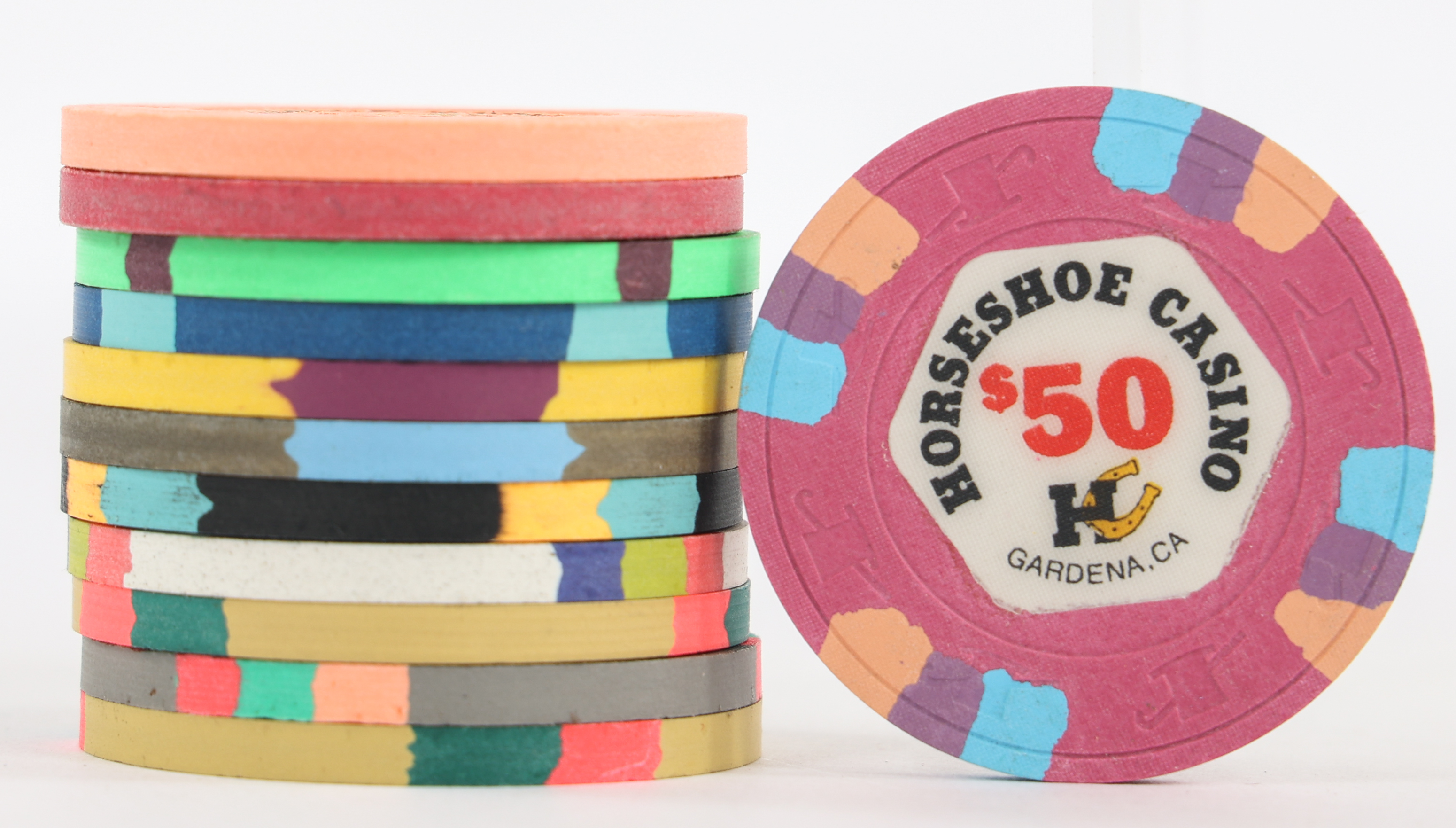 Lot Detail HORSESHOE CASINO GARDENA CALIFORNIA CHIPS