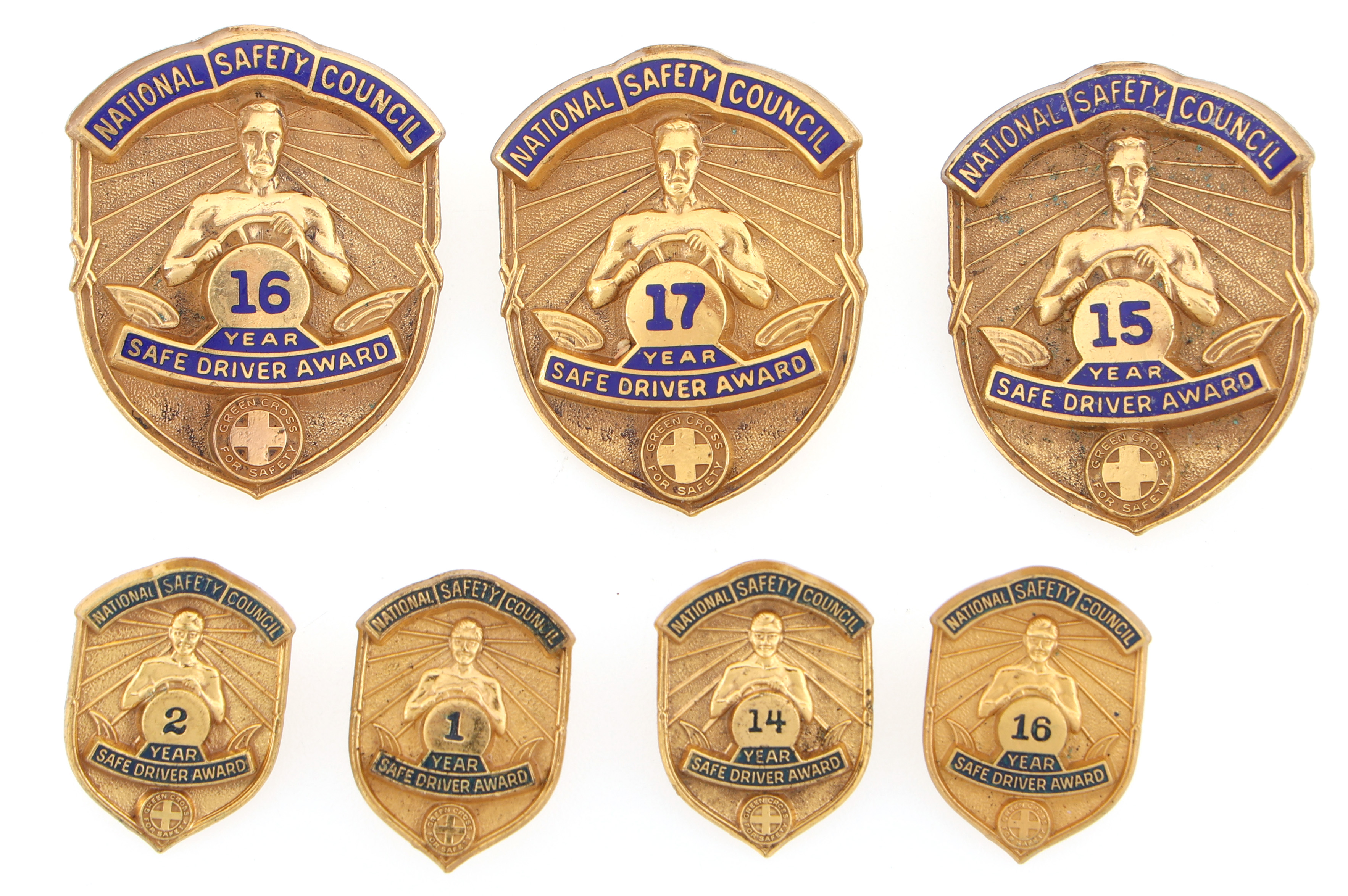 Lot Detail NATIONAL SAFETY COUNCIL SAFE DRIVER PINS LOT OF 7