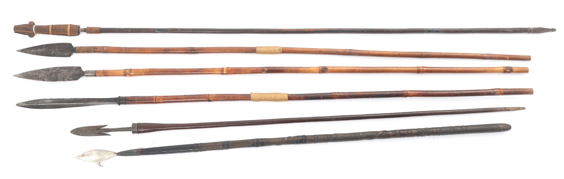 Lot Detail TRIBAL HUNTING & FISHING SPEARS