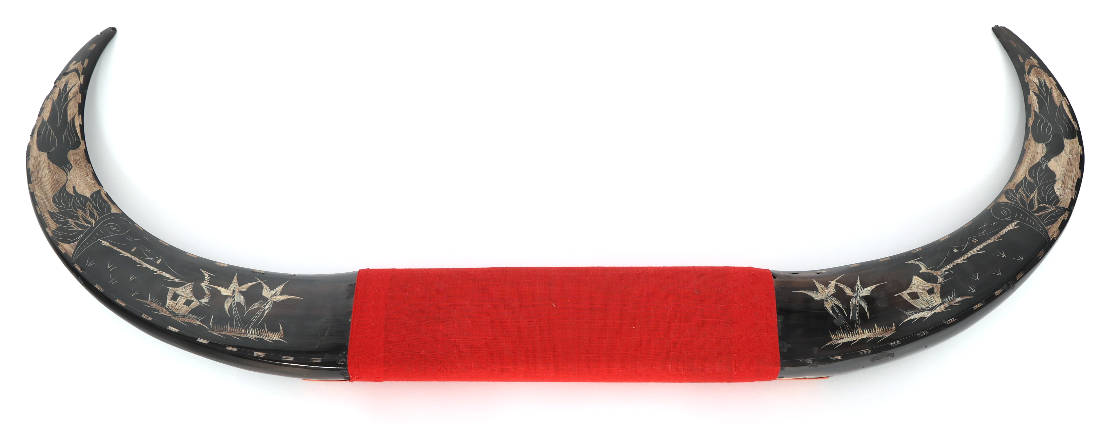 Lot Detail ASIAN CARVED WATER BUFFALO HORNS