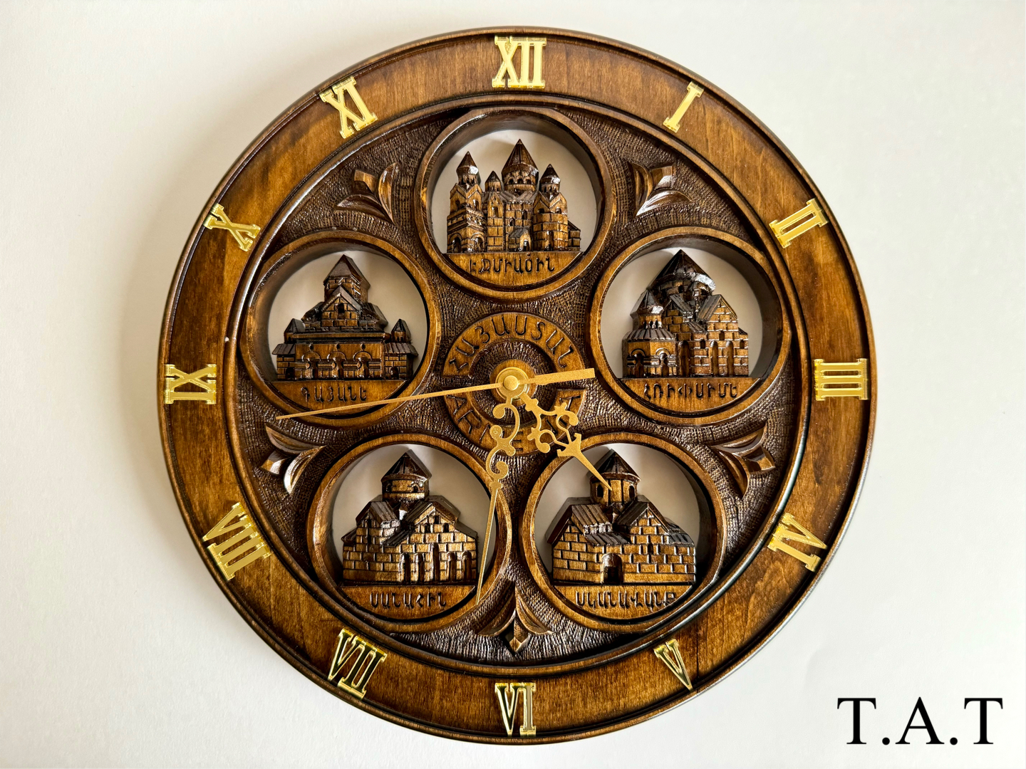 Wall clock (5 Churches) • BuyArmenian Marketplace