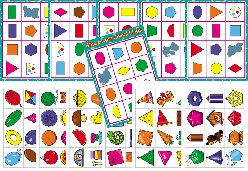 Shapes and Colors Bingo Game BuyLapbook