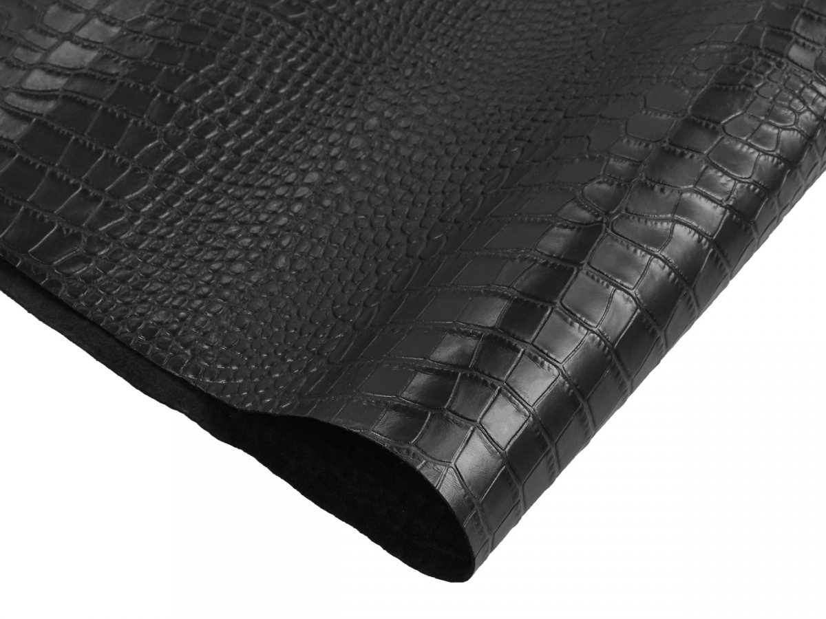 Crocodile Embossed Calf Premium Quality Leather