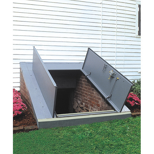 Bilco Classic Series Sloped Wall Primed Steel Basement Door from