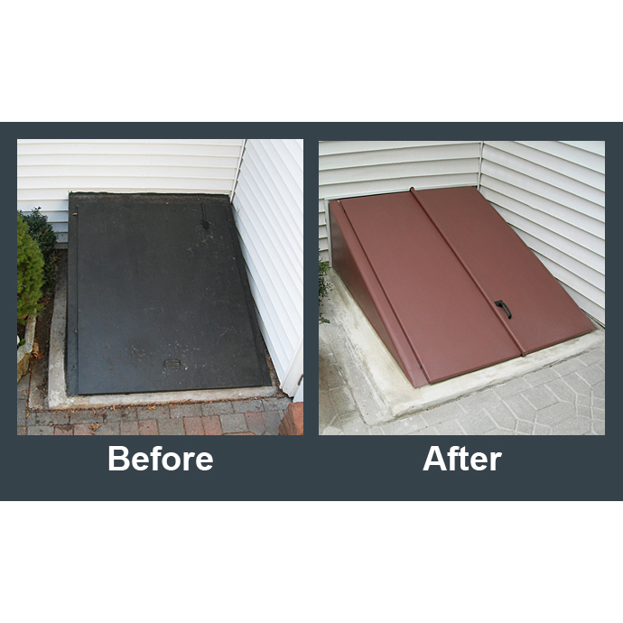 Bilco Classic Series Primed Steel Basement Door from