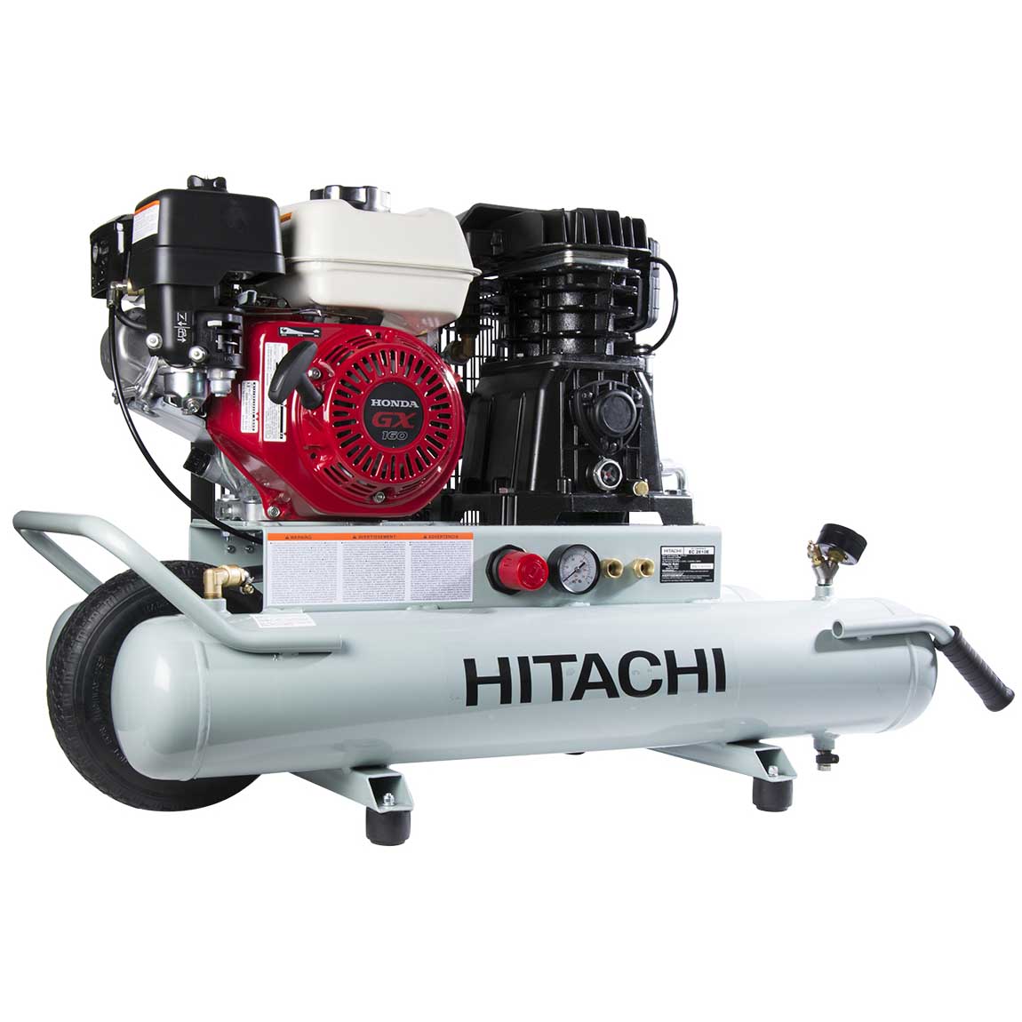 Hitachi 8Gallon Gas Powered Wheelbarrow Air Compressor from