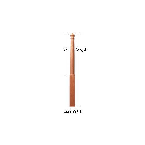 Carolina Stair Supply Traditional Plain Style Pin Top Newel from