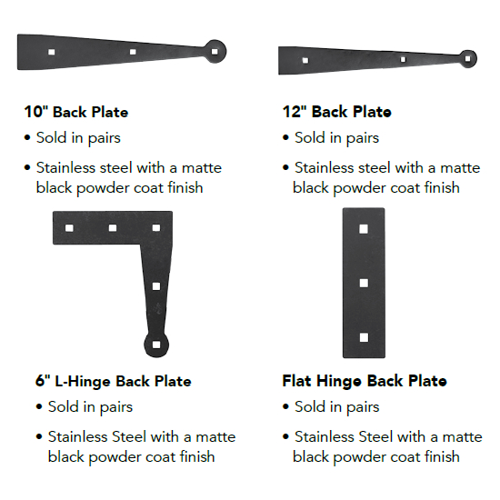 Atlantic ProSeries Back Plates