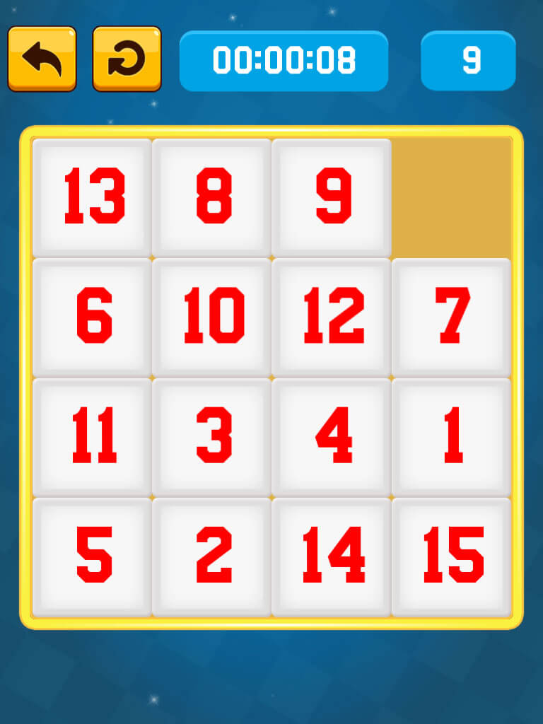 Number Sliding Puzzle Game For Kids & Adults + Ready For Publish