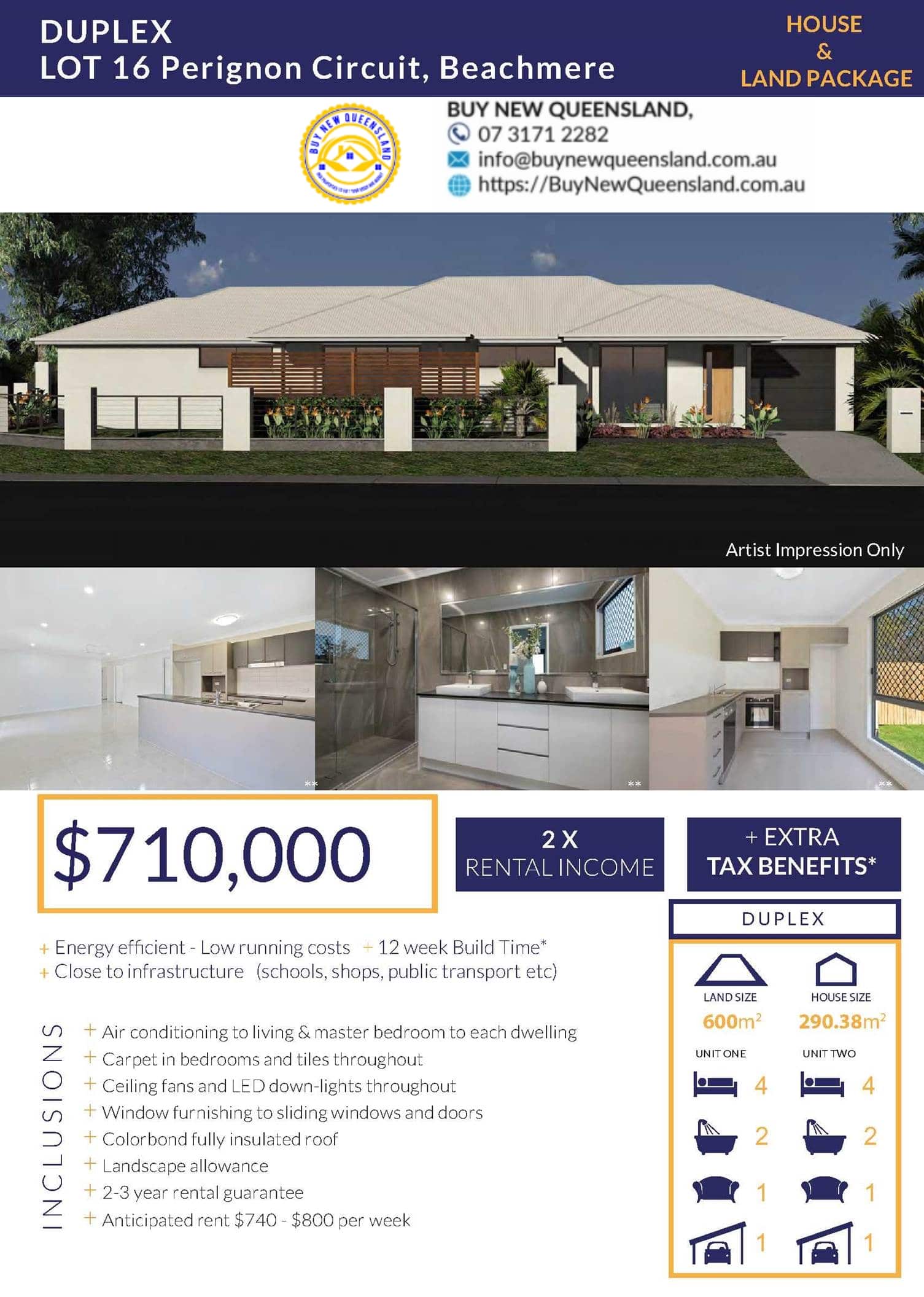 Duplex Queensland New Property Database