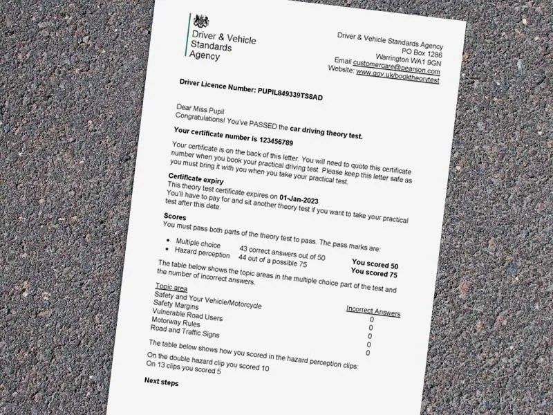 Buy theory test pass certificate, Best Driving Licence 1