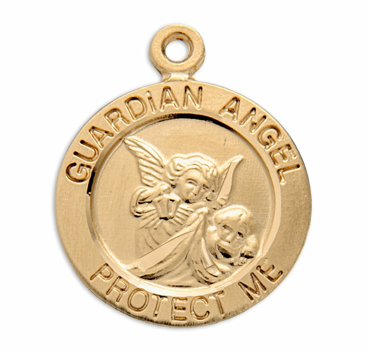Guardian Angel Round Gold Over Sterling Silver Medal Buy Religious