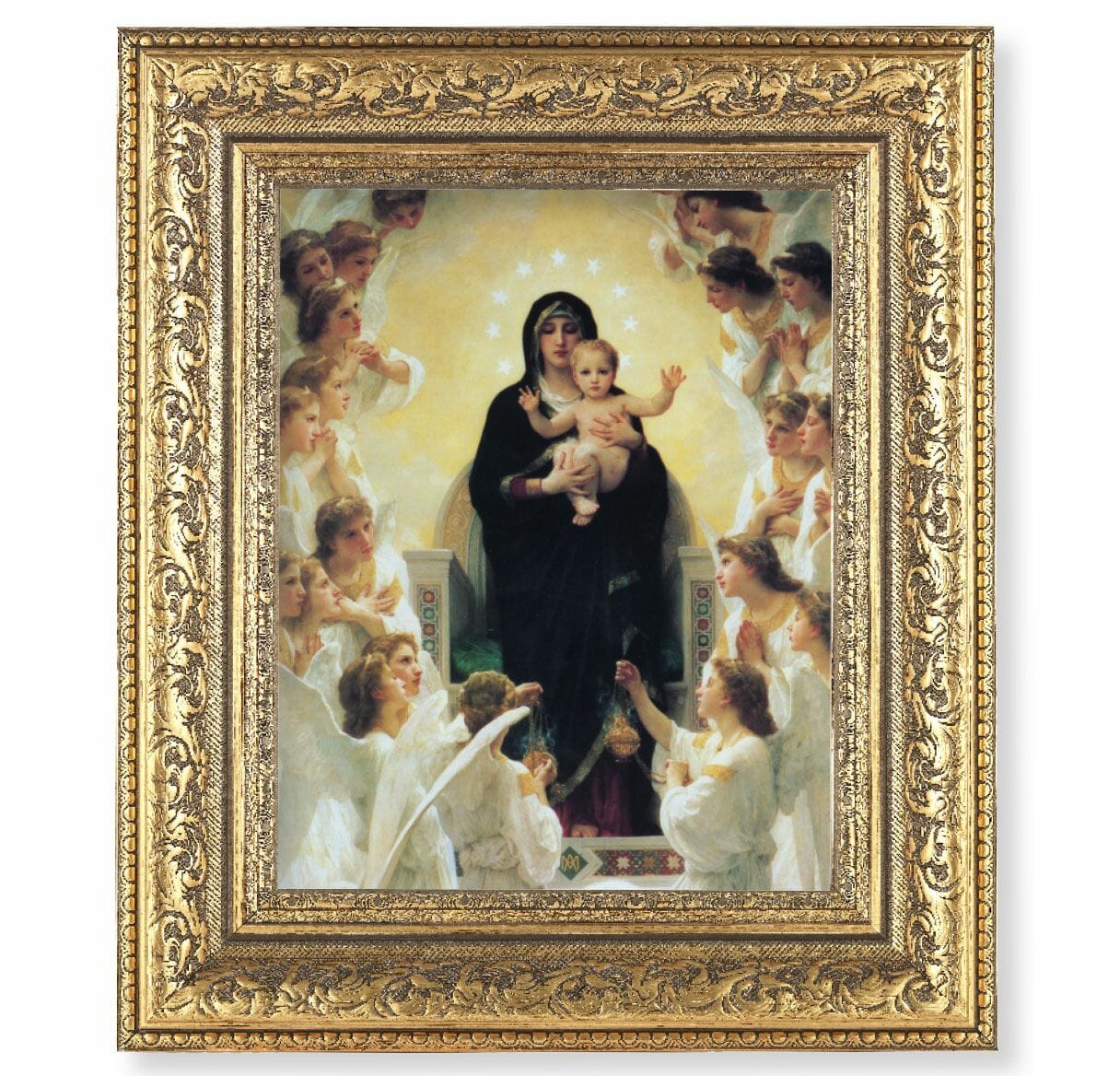 Queen of Angels GoldLeaf Antique Framed Art Buy Religious Catholic Store
