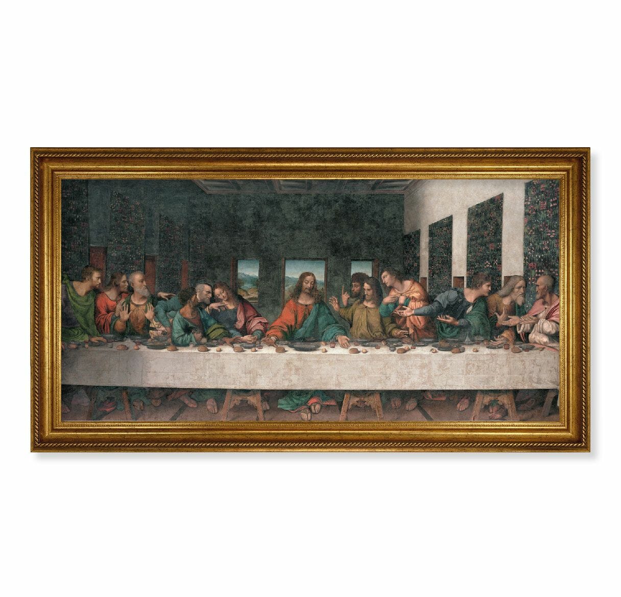 Last Supper Antique Gold Framed Art Buy Religious Catholic Store
