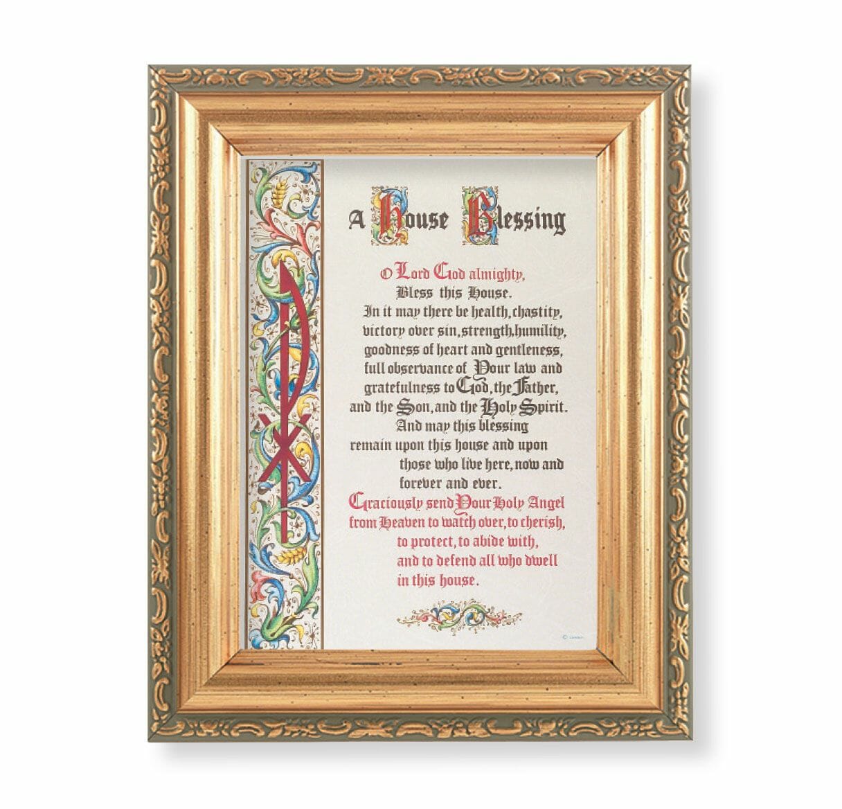 House Blessing Antique Gold Framed Art Buy Religious Catholic Store