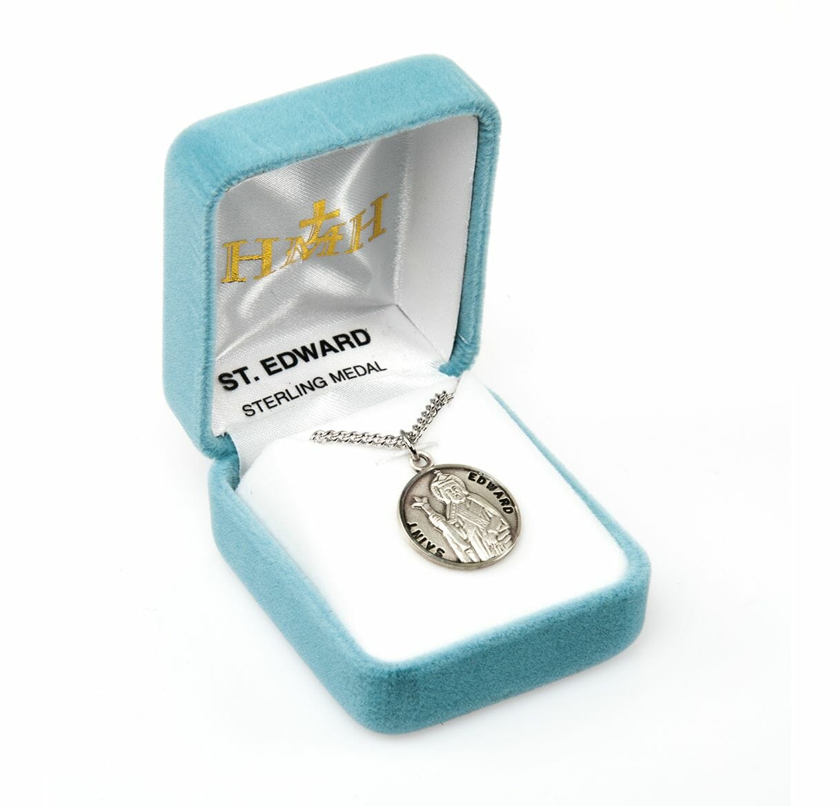 Patron Saint Edward Round Sterling Silver Medal Buy Religious