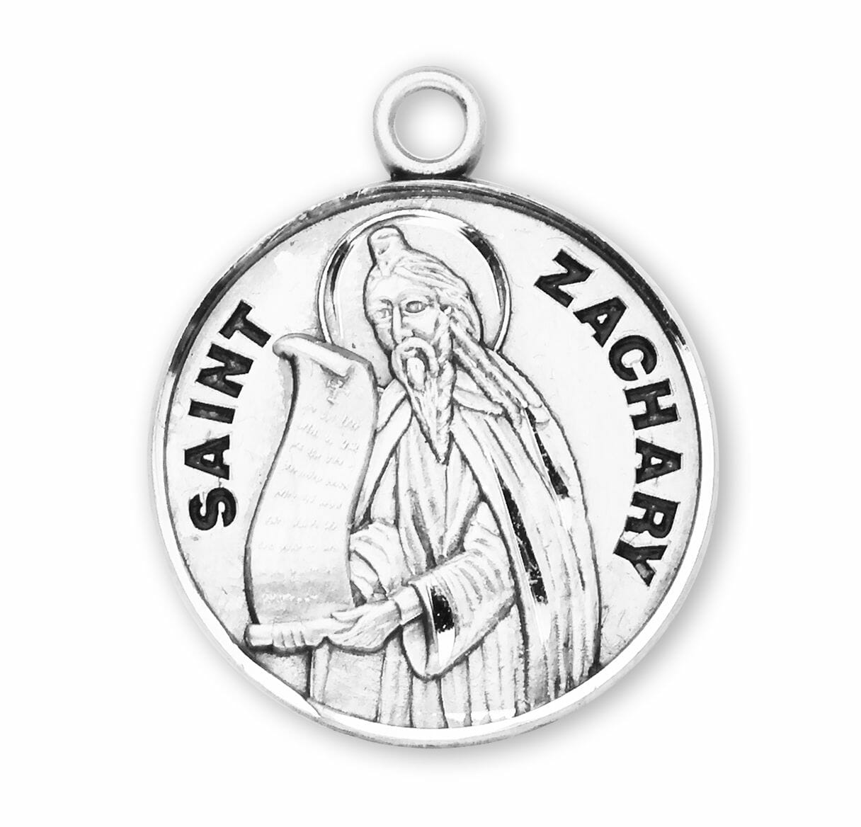 Patron Saint Zachary Round Sterling Silver Medal Buy Religious Catholic Store