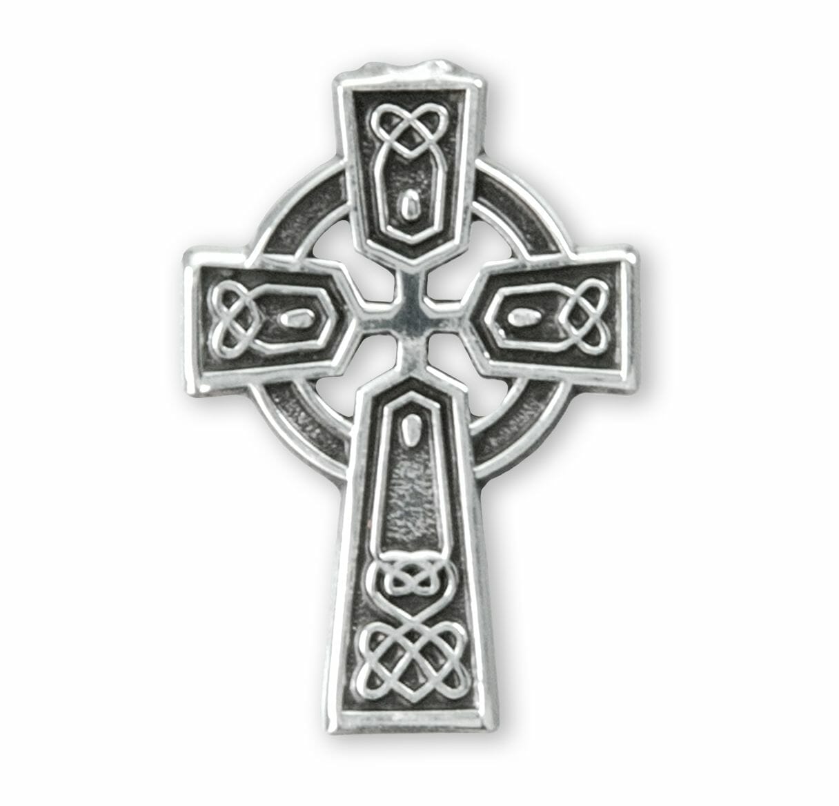Sterling Silver Irish Celtic Cross Lapel Pin Buy Religious Catholic Store