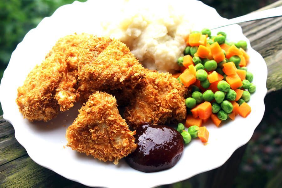 Knock their socks off with our Crispy Baked Chicken Nuggets. Secret ingredients? Panko Bread Crumbs and Pickle Juice. (No, we aren't kidding around.)