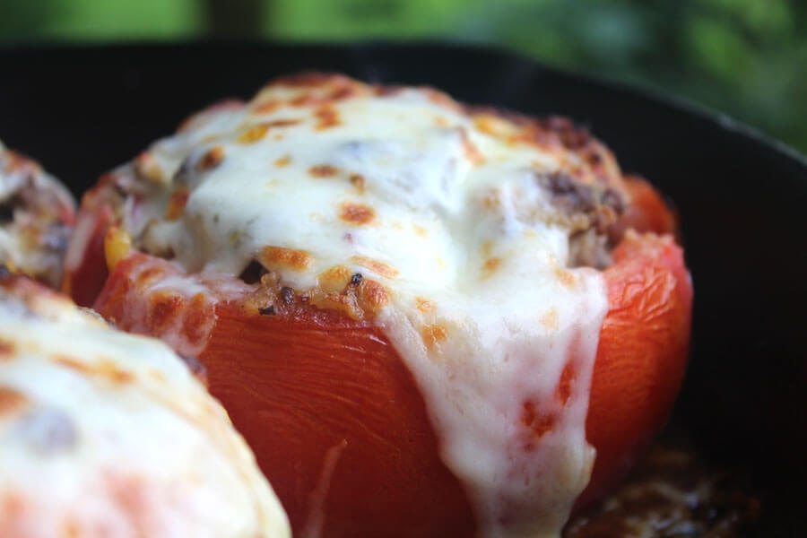 Roasted Stuffed Tomatoes