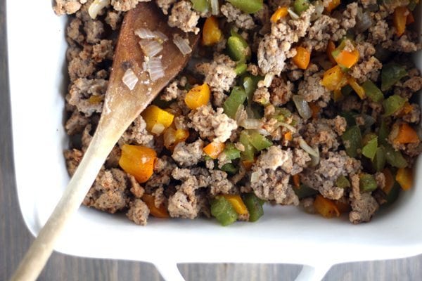 Drop the pastries, people. THIS breakfast recipe is real food. Wholesome, cheesy and protein-packed, our Turkey Vegetable Breakfast Bake will quickly become a family favorite. Mildly seasoned ground turkey, eggs and cheese combined with colorful veggies, this easy recipe tastes just like an omelet. (Without all the fuss.)