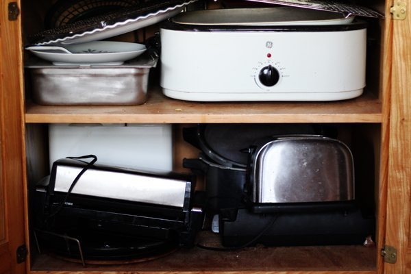 Appliance overload in my kitchen pantry.