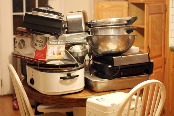 So I may have an appliance problem. And I store them all in my kitchen pantry.