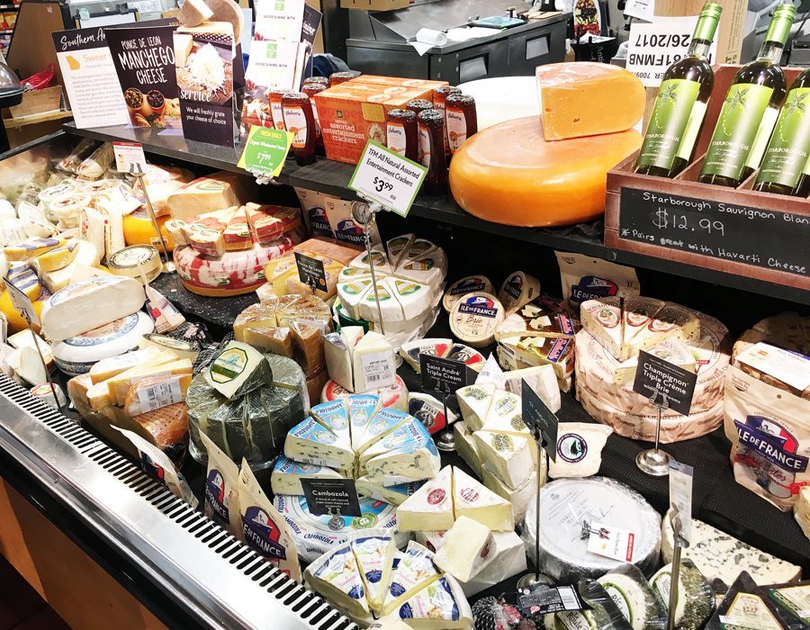 We found all of the cheese we needed for our potato ham casserole from the specialty cheese counter at The Fresh Market. The Specialty Cheese Counter at The Fresh Market