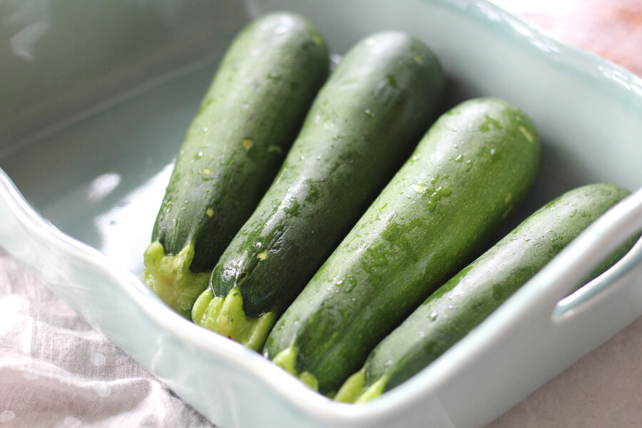 I love fresh zucchini squash. One of my fave ways to enjoy this veggie is to stuff it with a mixture of ground beef and vegetables. fresh zucchini squash