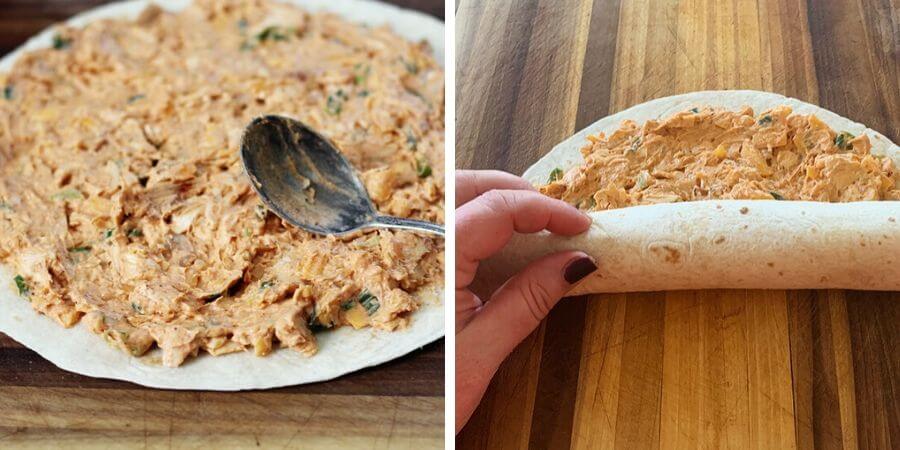 how to make cheddar cheese roll up tortilla appetizers
