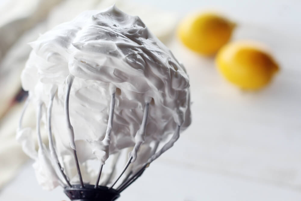 meringue on a beater