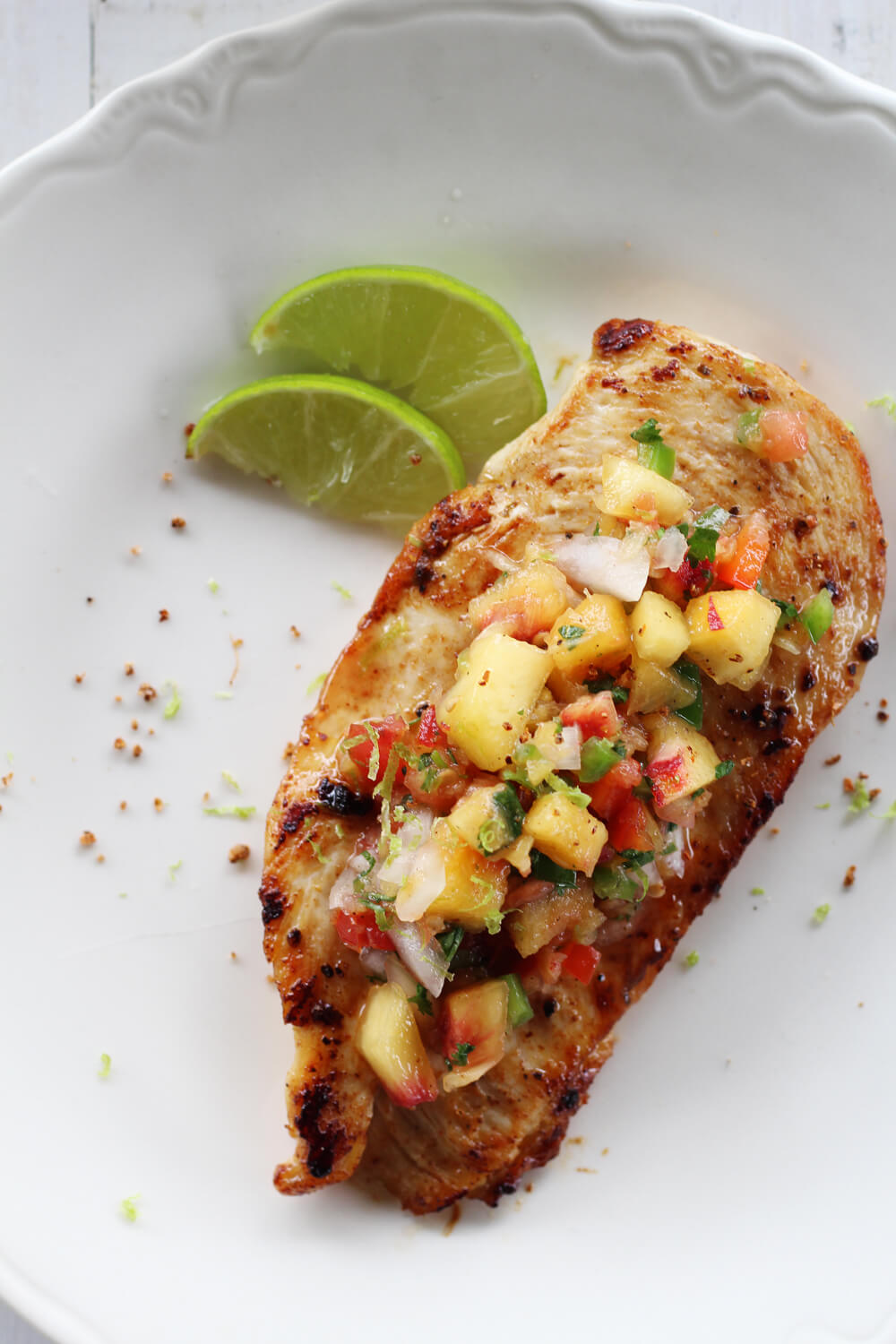 chicken with salsa
