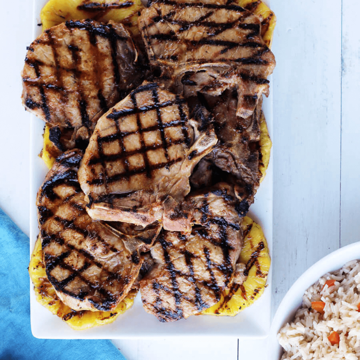 Hawaiian Grilled Pork Chops