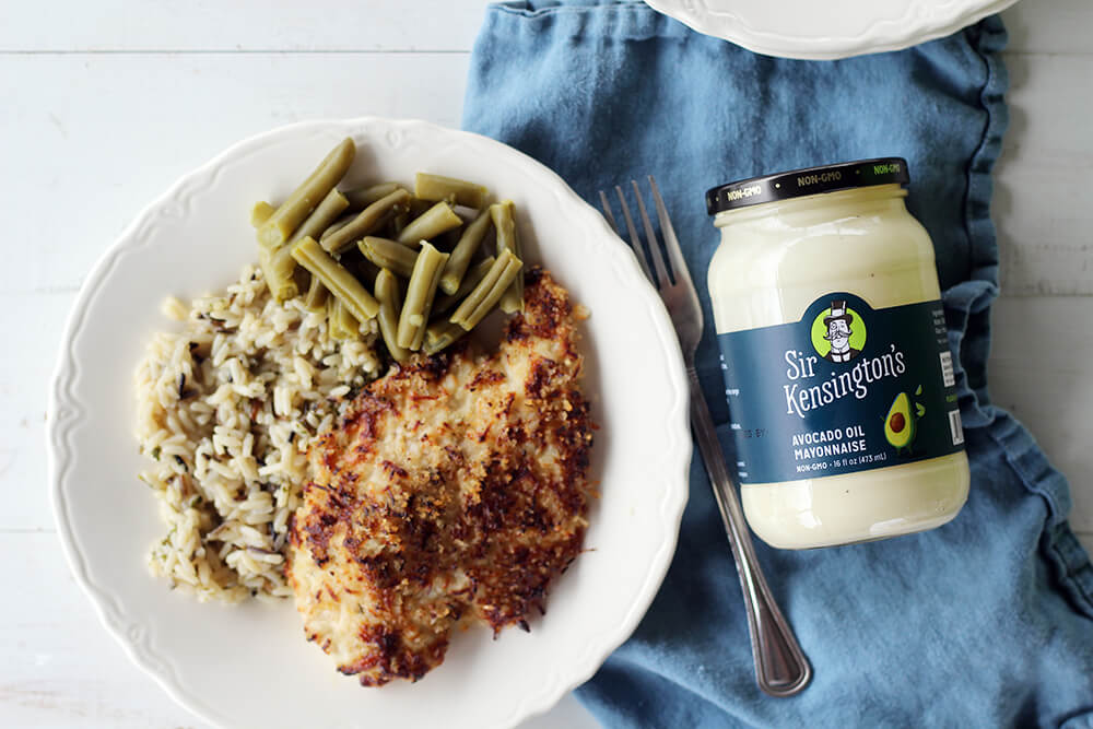 chicken prepared with mayonnaise