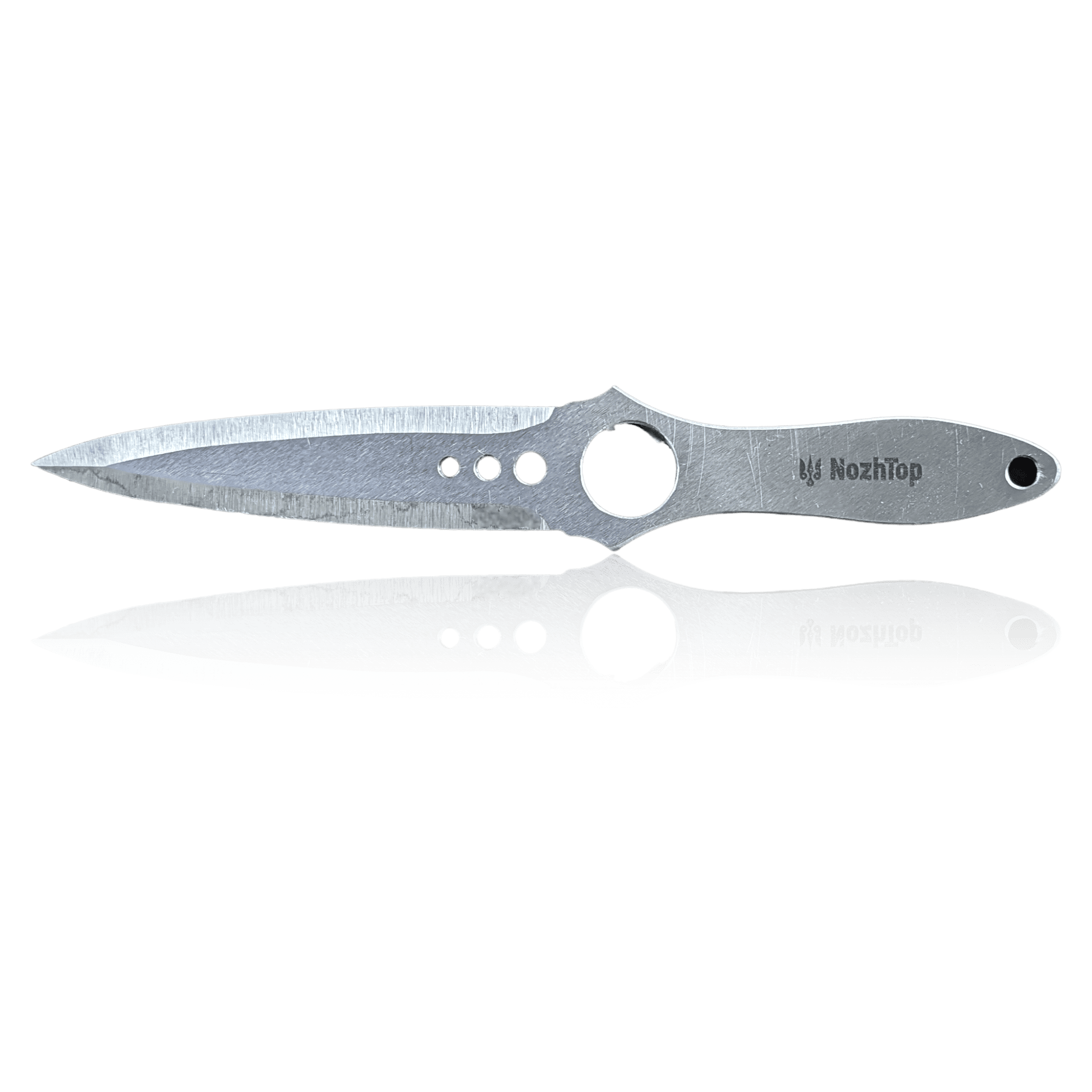 NozhTop Kunai Skeleton Throwing Knife Perfect balanced polished spring