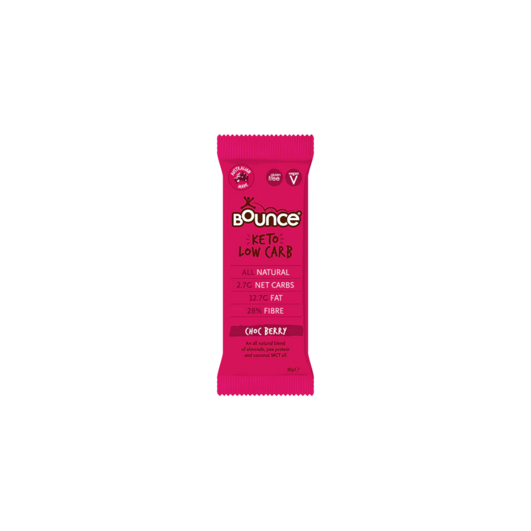 Choc Berry Keto Low Carb Bar by Bounce Ratings & Reviews Buy Vegan