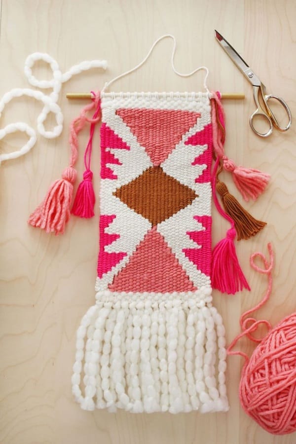 50 Addictive weaving Tutorials to try this summer Yarn wall art