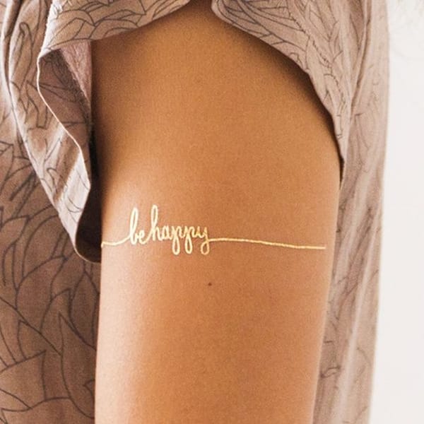 40 Temporary Metallic Tattoos that are in Trend
